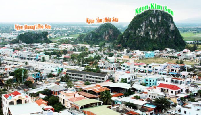 Tổng quan về danh thắng Ngũ Hành Sơn - Đà Nẵng 17 24 am hoa son va duong hoa son nhin tu xa