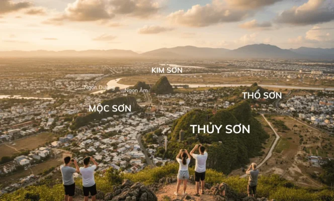 Tổng quan về danh thắng Ngũ Hành Sơn - Đà Nẵng 6 trong 6 ngon nui thuy son noi bat voi canh sac thien nhien hung vi va gia tri van hoa ton giao sau